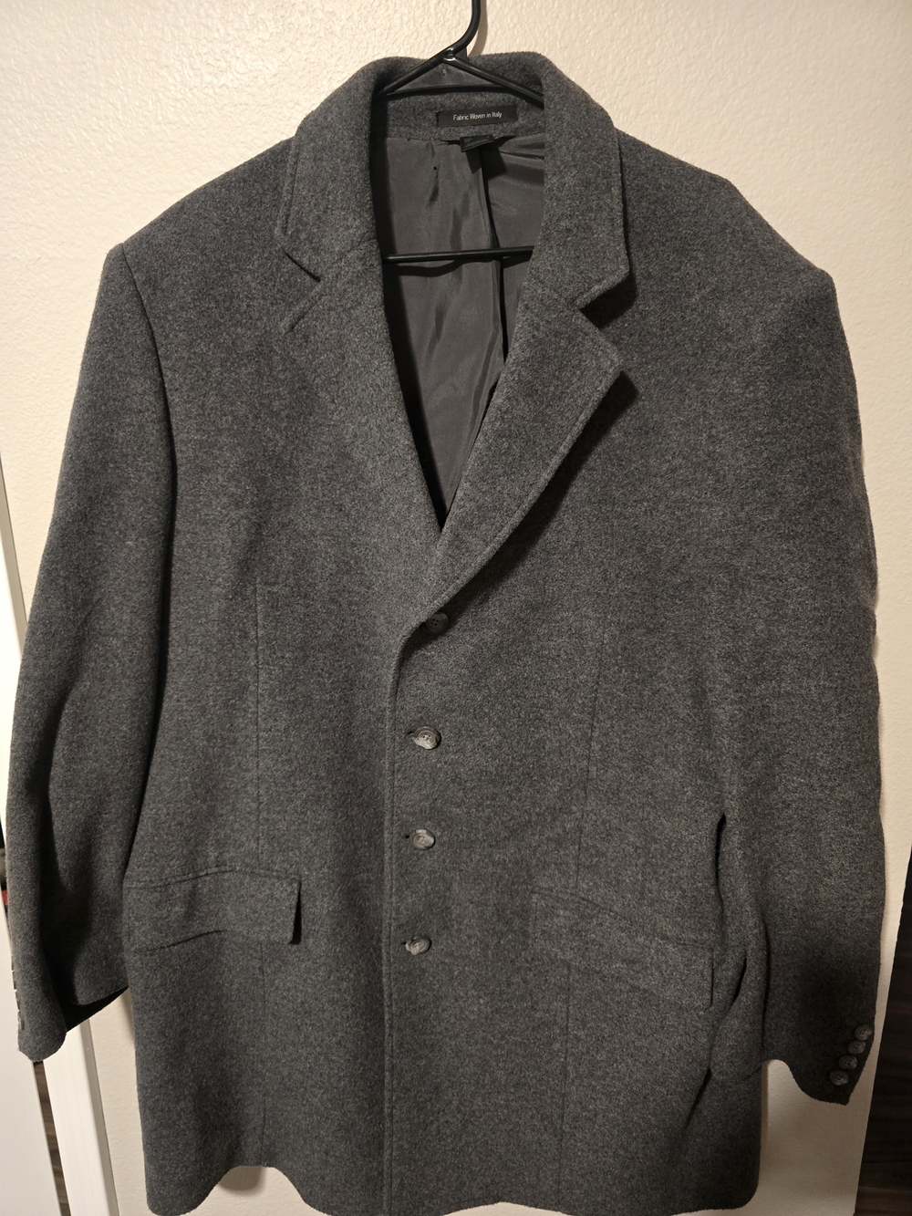Pierre Cardin Charcoal Gray Wool Sport Coat